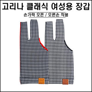 고리나 - 참 편한 패턴 장갑 (여성용)(오른손착용)